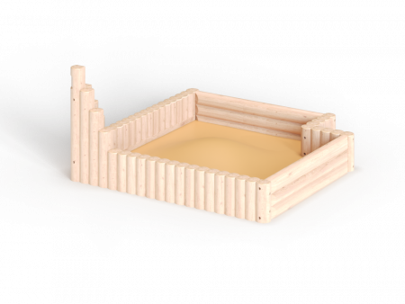 МФ 3.605 Песочница 2,5х2,5 из бревен (Палитра 21)